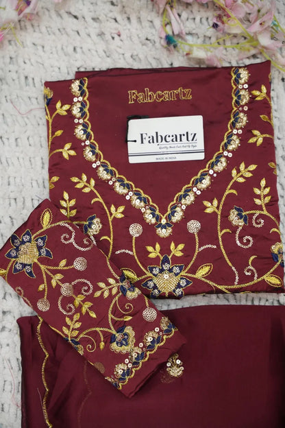 Beautiful South Indian Style Half Saree with Embroidery Work Blouse and Dupatta for Women | Ekta KV