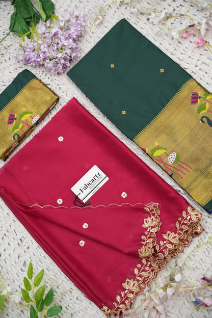 Beautiful South Indian Style Half Saree with Blouse and Dupatta for Women | Leela