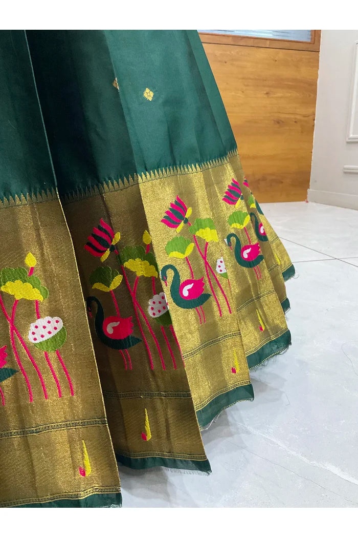 Beautiful South Indian Style Half Saree with Blouse and Dupatta for Women | Leela