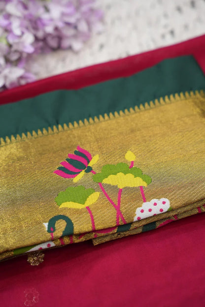 Beautiful South Indian Style Half Saree with Blouse and Dupatta for Women | Leela