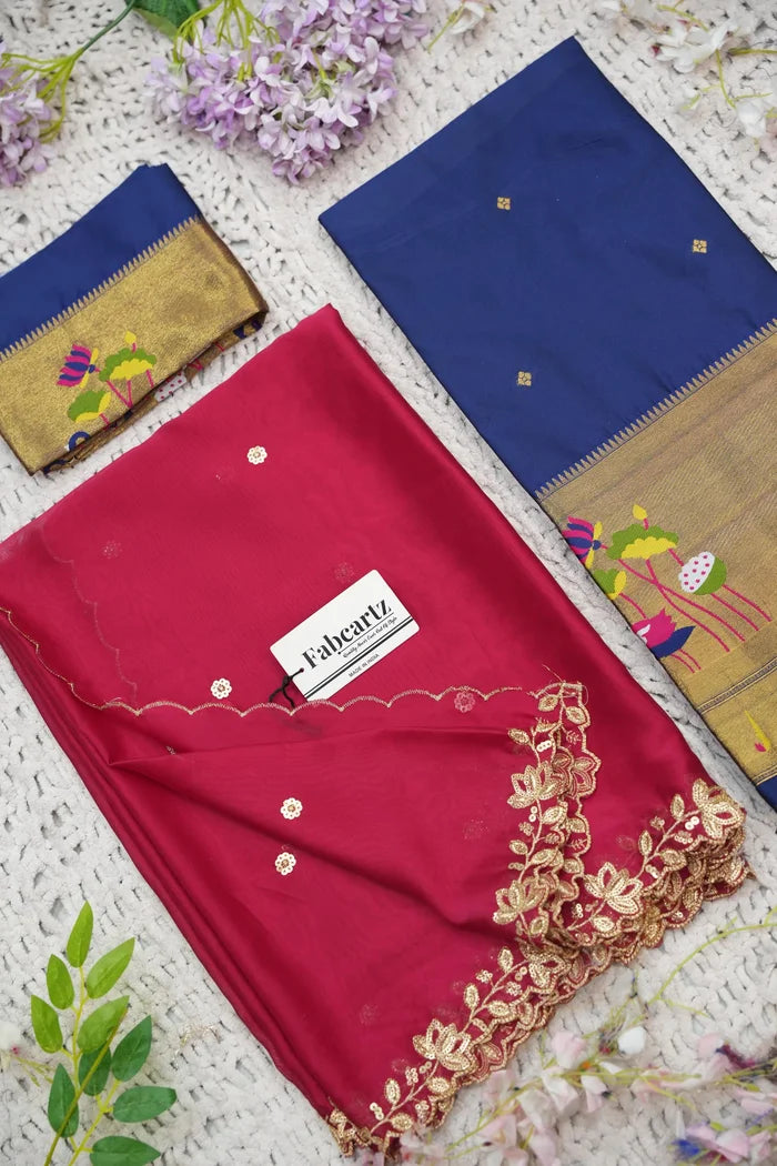 Beautiful South Indian Style Half Saree with Blouse and Dupatta for Women | Leela
