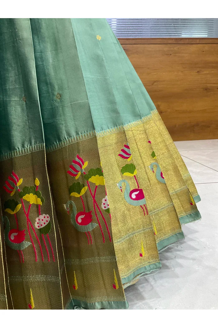 Beautiful South Indian Style Half Saree with Blouse and Dupatta for Women | Leela