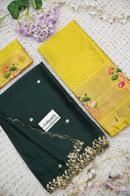 Beautiful South Indian Style Half Saree with Blouse and Dupatta for Women | Leela