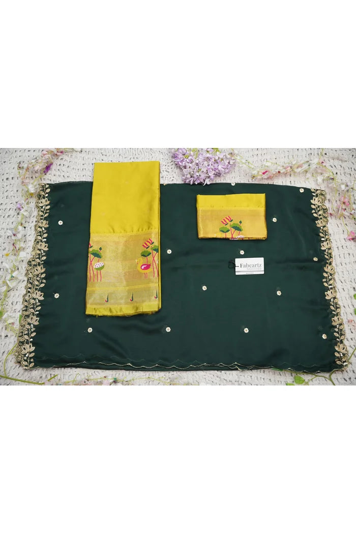 Beautiful South Indian Style Half Saree with Blouse and Dupatta for Women | Leela