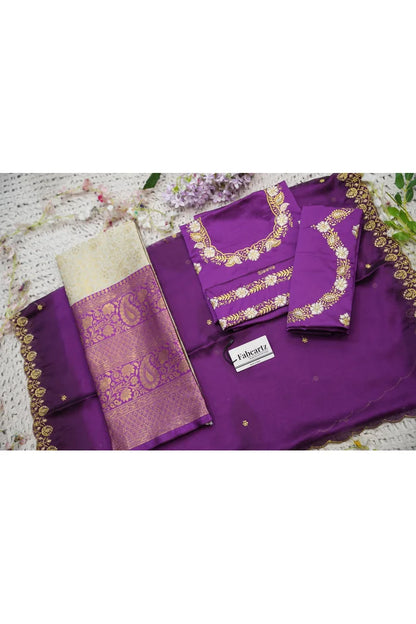 Beautiful South Indian Style Half Saree with Embroidery Blouse and Dupatta for Women | Charita KV