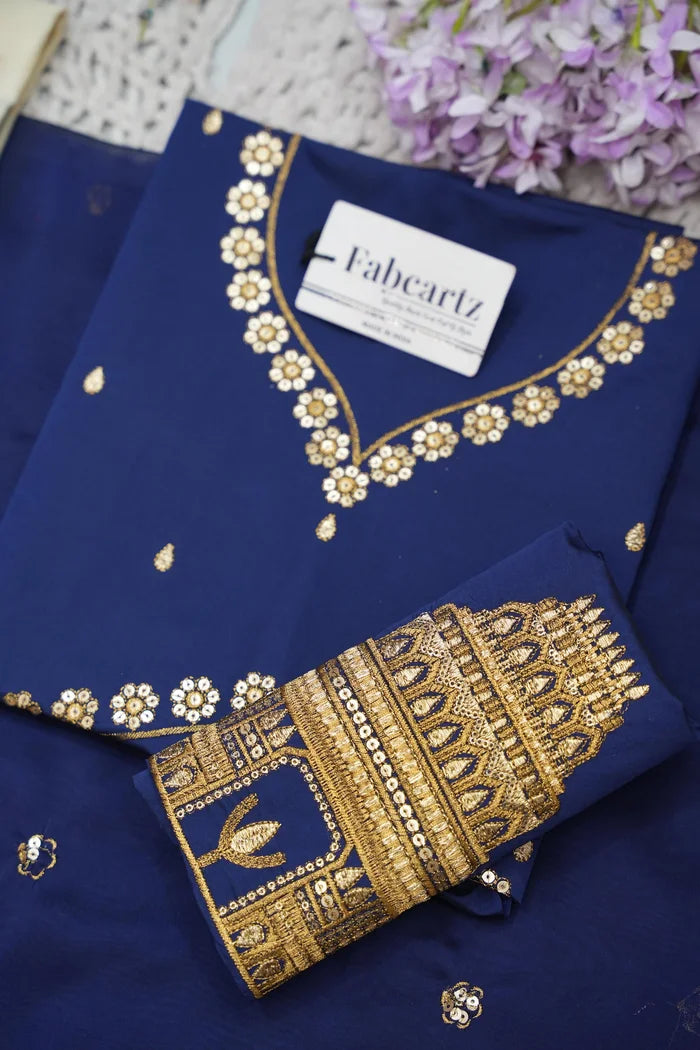 Beautiful South Indian Style Half Saree with Blouse and Dupatta for Women | Tripura