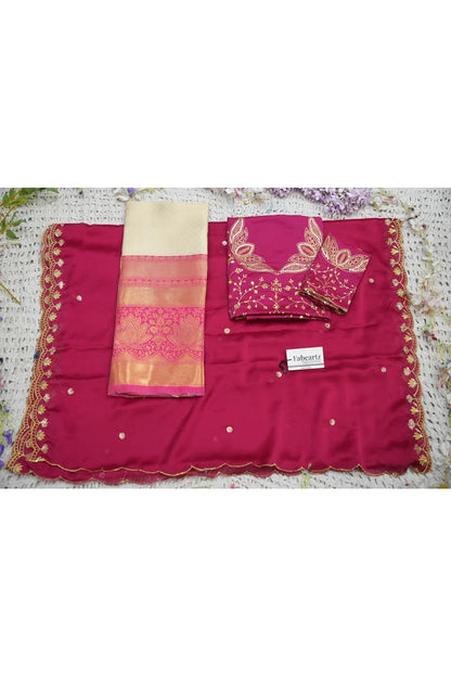 Beautiful South Indian Style Half Saree with Blouse and Dupatta for Women | Vaidehi