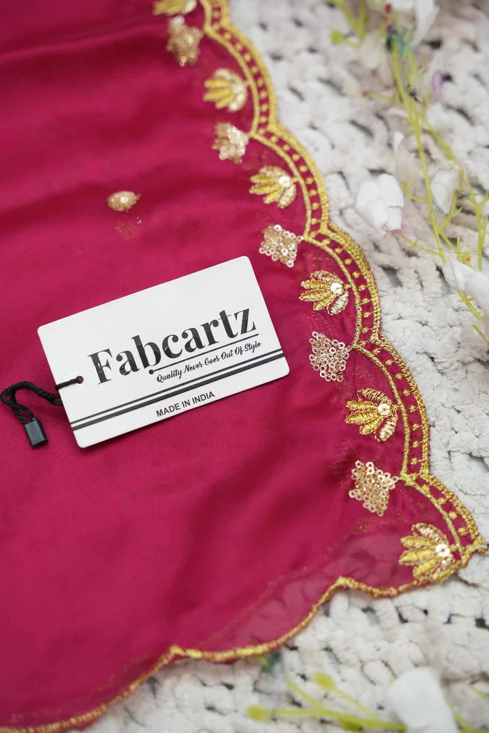 Beautiful South Indian Style Half Saree with Blouse and Dupatta for Women | Vaidehi