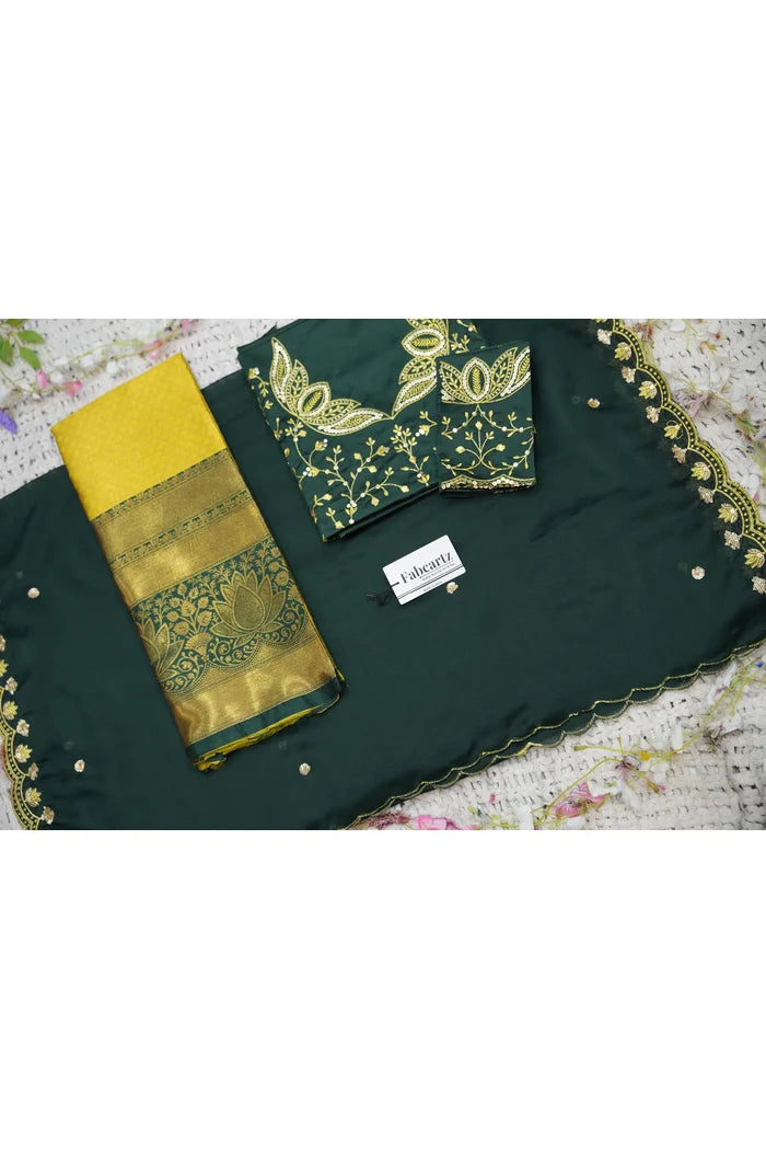 Beautiful South Indian Style Half Saree with Blouse and Dupatta for Women | Vaidehi