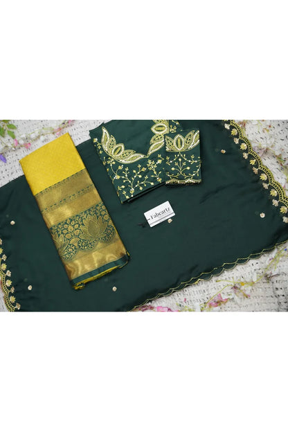 Beautiful South Indian Style Half Saree with Blouse and Dupatta for Women | Vaidehi