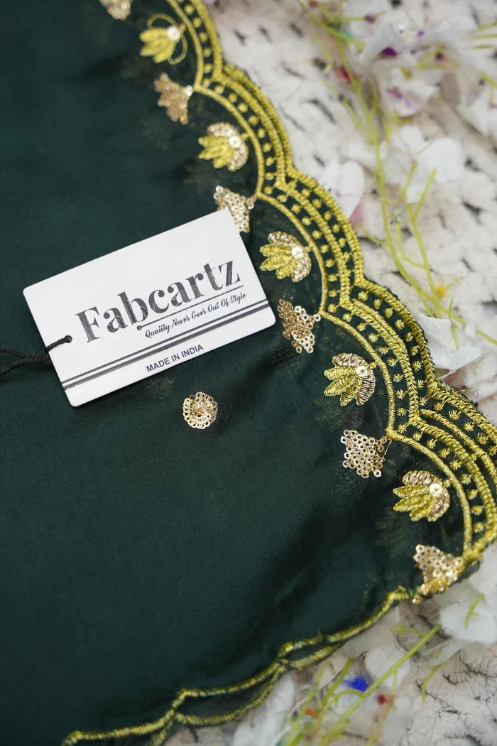Beautiful South Indian Style Half Saree with Blouse and Dupatta for Women | Vaidehi