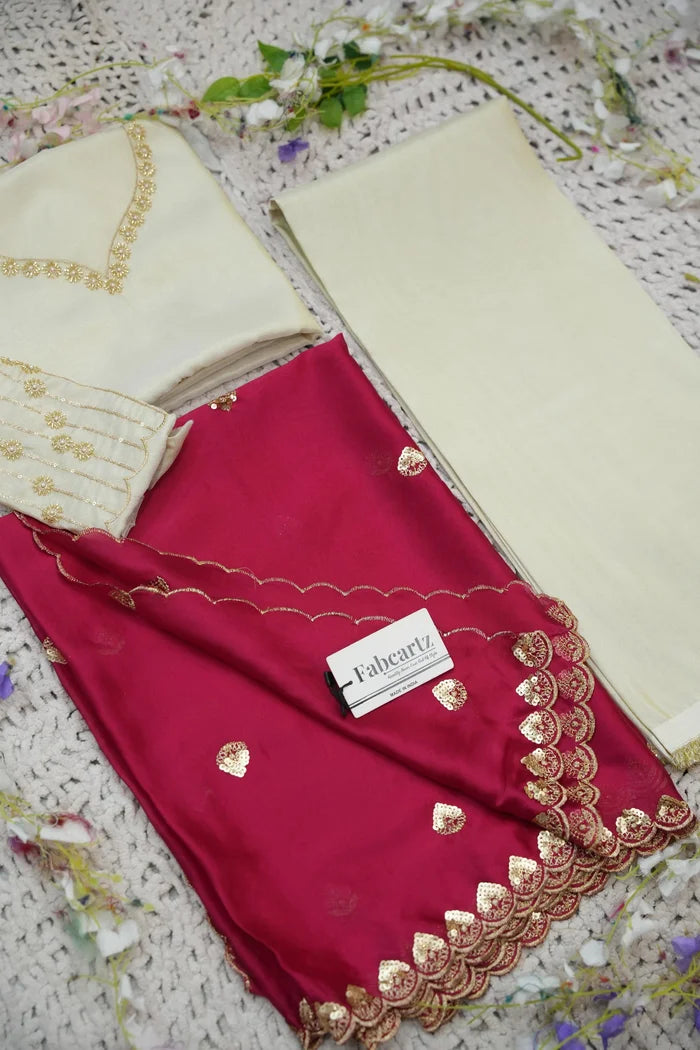 దక్షిణ భారత పండుగ సాంప్రదాయ హాఫ్ చీర (ఛవి) 