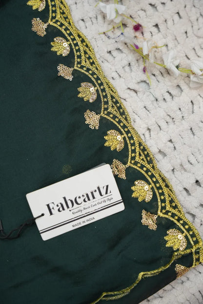 Beautiful South Indian Style Half Saree with Embroidery Blouse and Dupatta for Women | Gomati