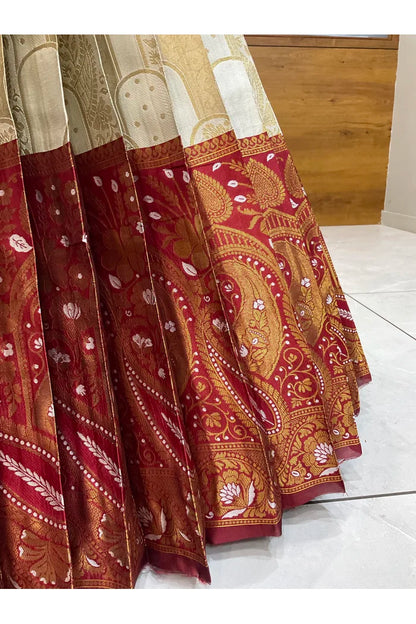 దక్షిణ భారత పండుగ సాంప్రదాయ హాఫ్ చీర (ఛవి) 