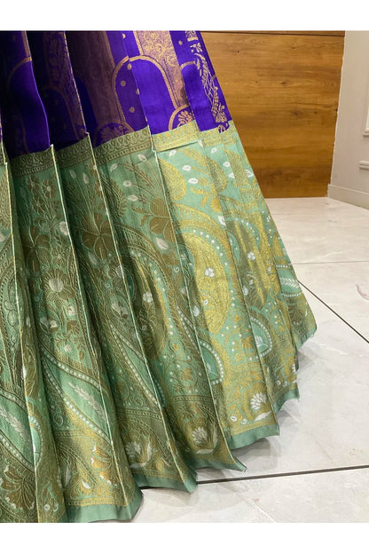 దక్షిణ భారత పండుగ సాంప్రదాయ హాఫ్ చీర (ఛవి) 