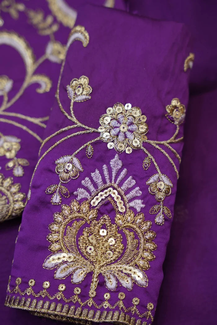 Beautiful South Indian Style Half Saree with Embroidery Blouse and Dupatta for Women |  Furina