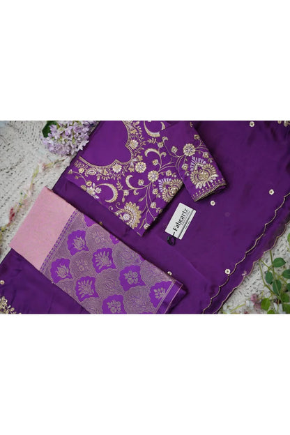 Beautiful South Indian Style Half Saree with Embroidery Blouse and Dupatta for Women |  Furina