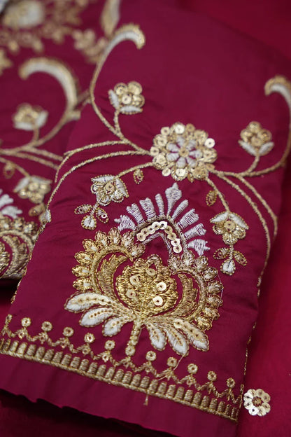 Beautiful South Indian Style Half Saree with Embroidery Blouse and Dupatta for Women |  Furina