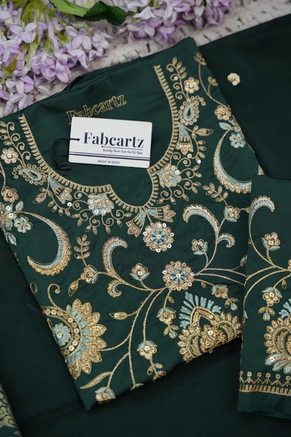 Beautiful South Indian Style Half Saree with Embroidery Blouse and Dupatta for Women |  Furina