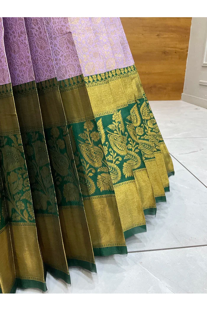 దక్షిణ భారత పండుగ సాంప్రదాయ హాఫ్ చీర (ఛవి) 