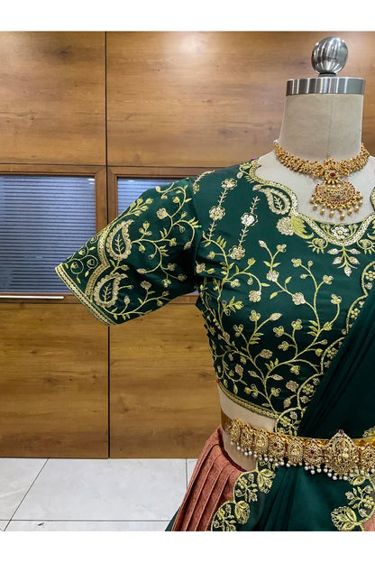 దక్షిణ భారత పండుగ సాంప్రదాయ హాఫ్ చీర (ఛవి) 