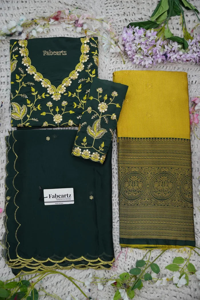 దక్షిణ భారత పండుగ సాంప్రదాయ హాఫ్ చీర (ఛవి) 