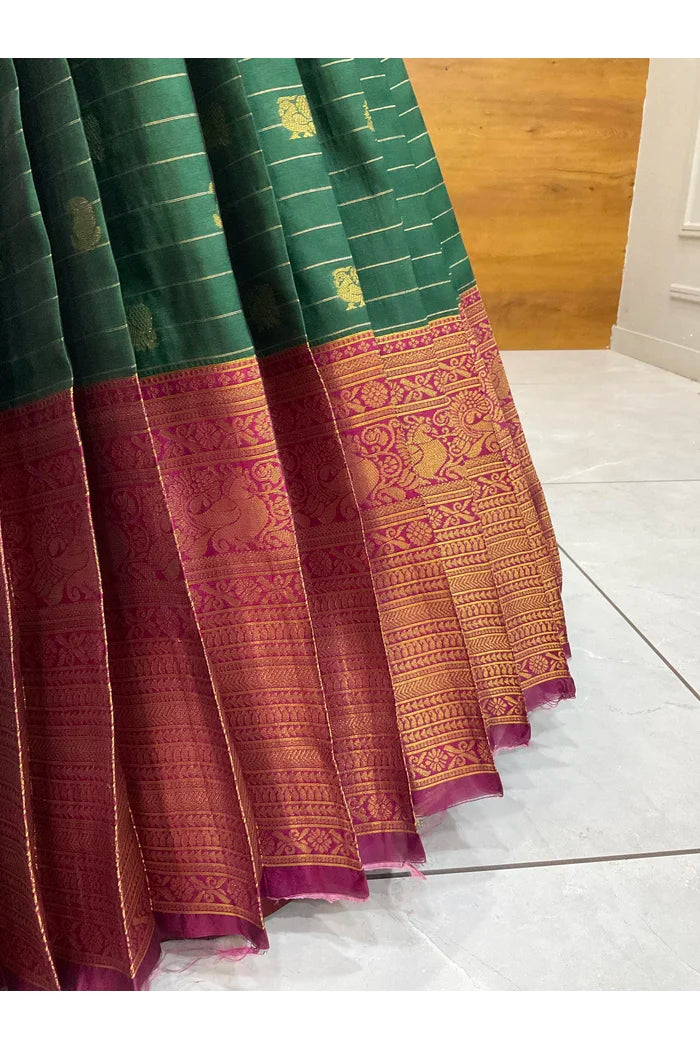 దక్షిణ భారత పండుగ సాంప్రదాయ హాఫ్ చీర (ఛవి) 