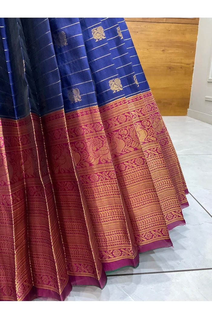 దక్షిణ భారత పండుగ సాంప్రదాయ హాఫ్ చీర (ఛవి) 