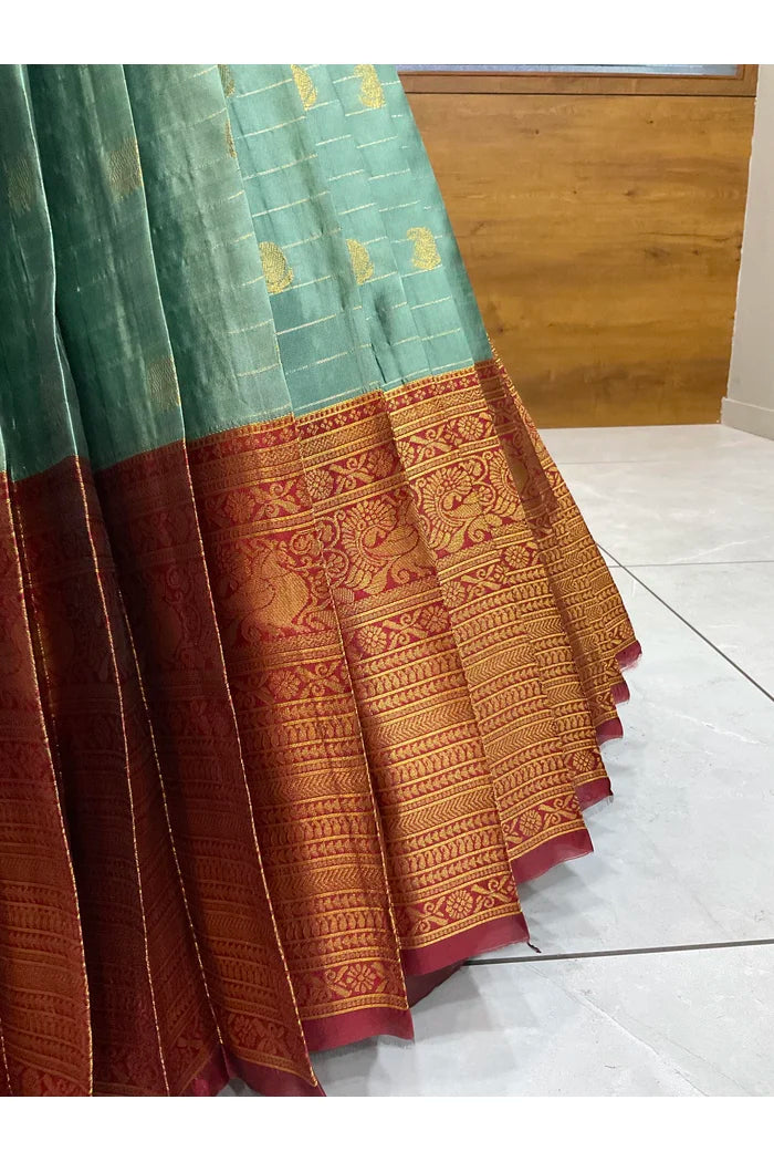 దక్షిణ భారత పండుగ సాంప్రదాయ హాఫ్ చీర (ఛవి) 