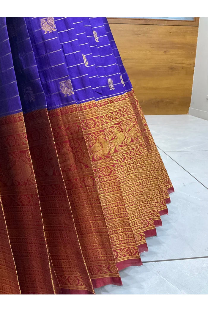 దక్షిణ భారత పండుగ సాంప్రదాయ హాఫ్ చీర (ఛవి) 