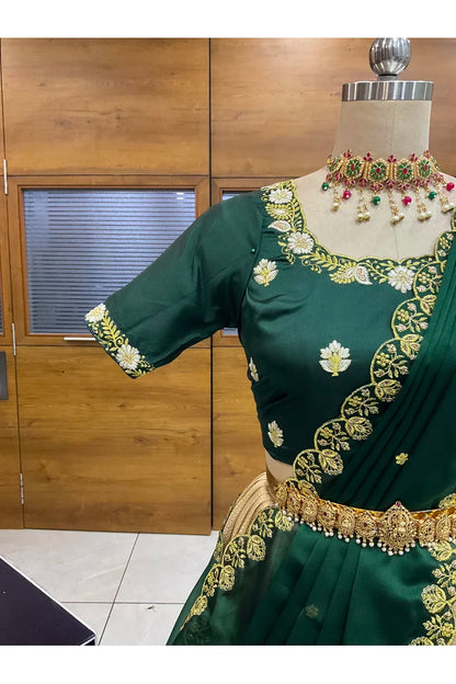 దక్షిణ భారత పండుగ సాంప్రదాయ హాఫ్ చీర (ఛవి) 