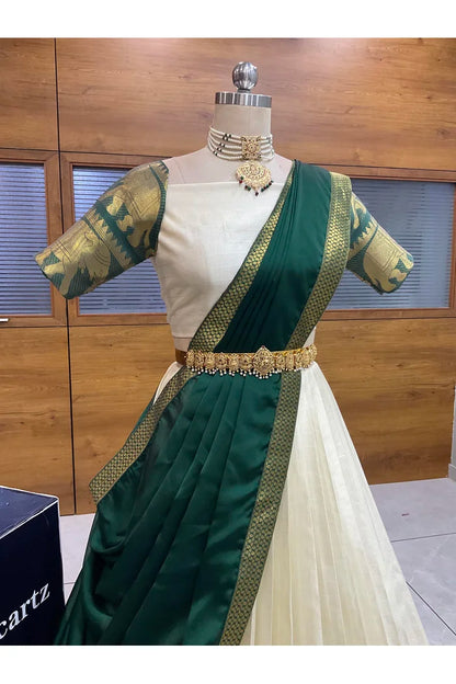 దక్షిణ భారత పండుగ సాంప్రదాయ హాఫ్ చీర (ఛవి) 