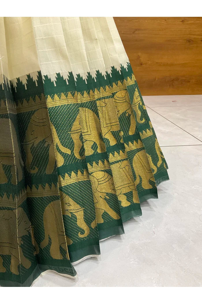 దక్షిణ భారత పండుగ సాంప్రదాయ హాఫ్ చీర (ఛవి) 