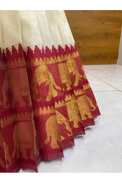 దక్షిణ భారత పండుగ సాంప్రదాయ హాఫ్ చీర (ఛవి) 