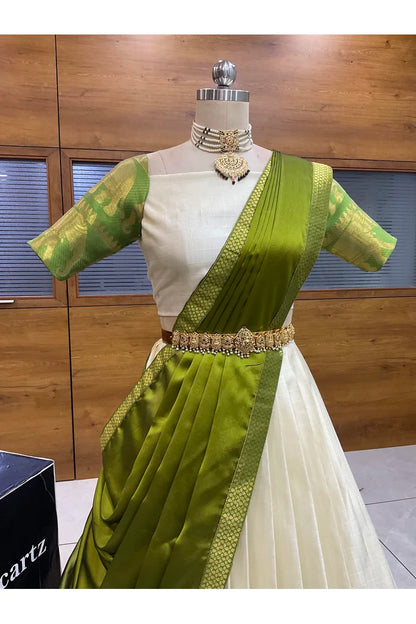 దక్షిణ భారత పండుగ సాంప్రదాయ హాఫ్ చీర (ఛవి) 