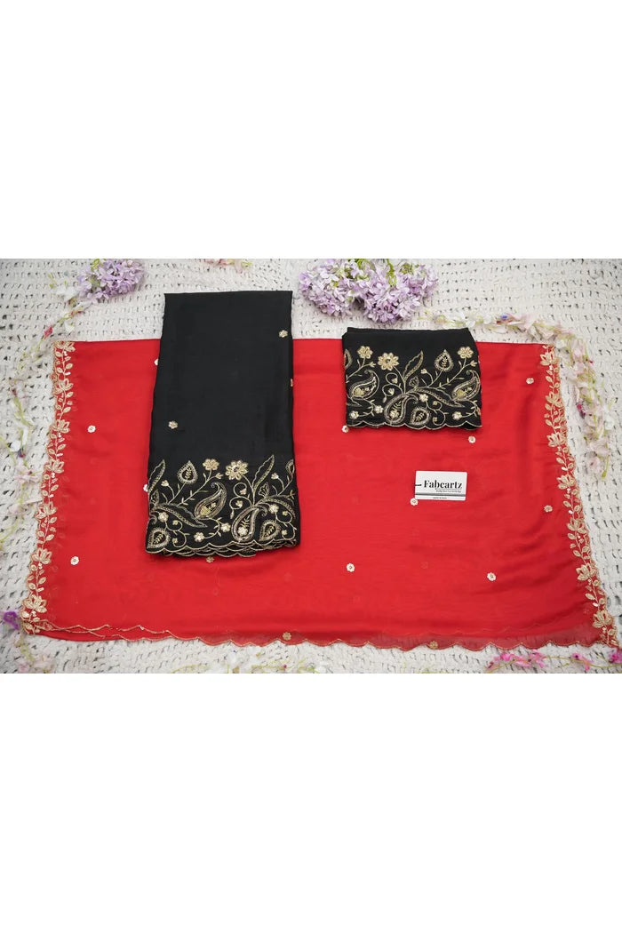 Beautiful South Indian Style Half Saree with Blouse and Dupatta for Women | Kusuma