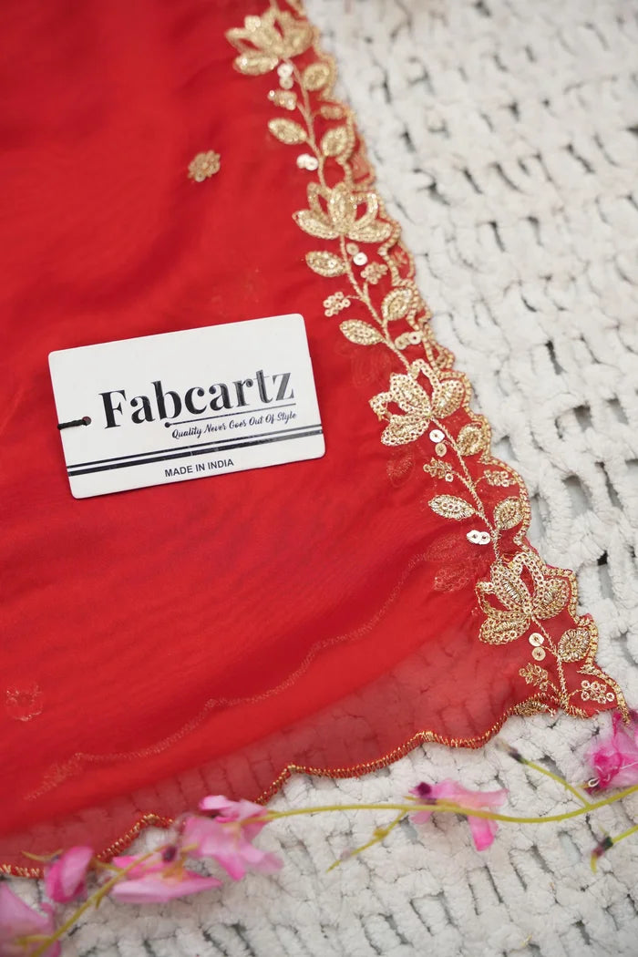 Beautiful South Indian Style Half Saree with Blouse and Dupatta for Women | Kusuma