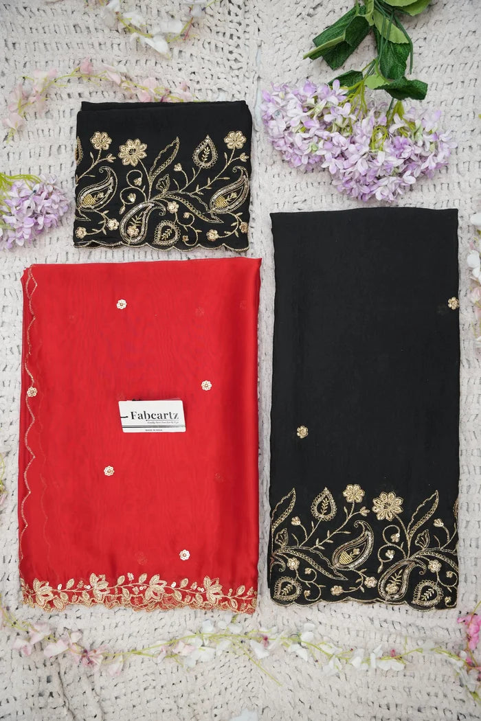 Beautiful South Indian Style Half Saree with Blouse and Dupatta for Women | Kusuma