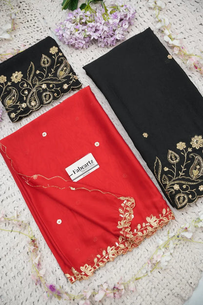 Beautiful South Indian Style Half Saree with Blouse and Dupatta for Women | Kusuma