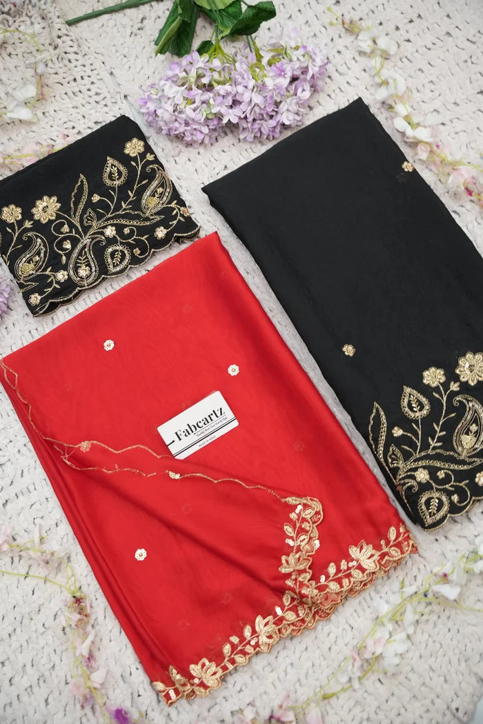 Beautiful South Indian Style Half Saree with Blouse and Dupatta for Women | Kusuma