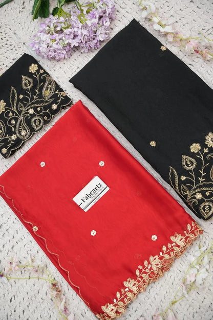 Beautiful South Indian Style Half Saree with Blouse and Dupatta for Women | Kusuma