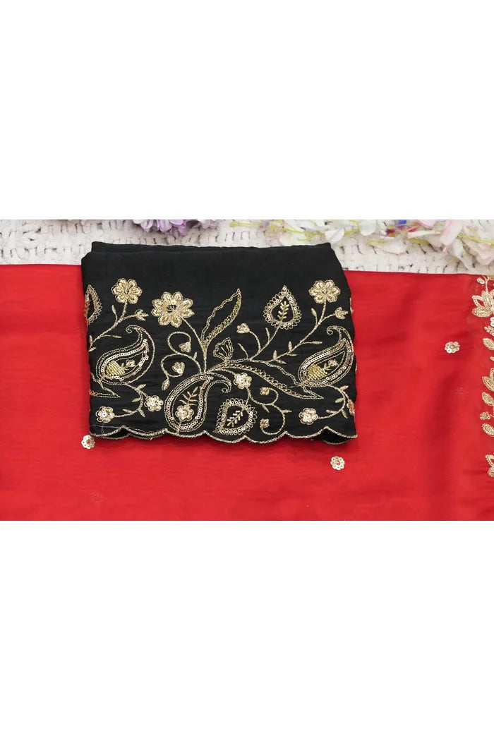 Beautiful South Indian Style Half Saree with Blouse and Dupatta for Women | Kusuma