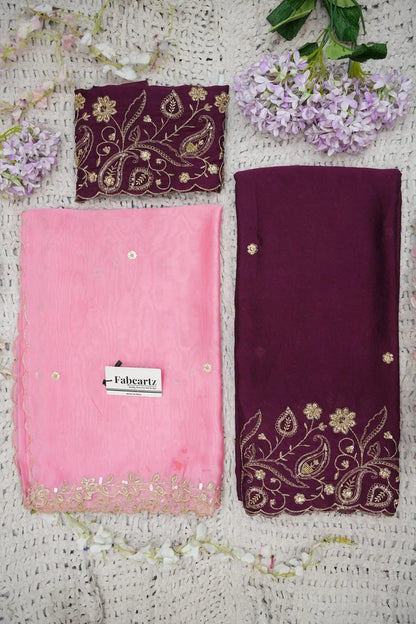 Beautiful South Indian Style Half Saree with Blouse and Dupatta for Women | Kusuma