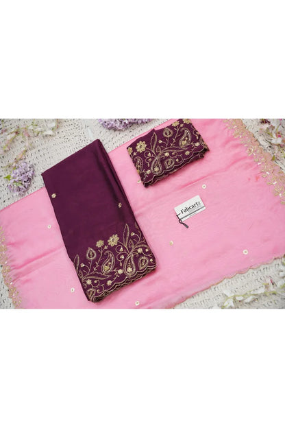 Beautiful South Indian Style Half Saree with Blouse and Dupatta for Women | Kusuma