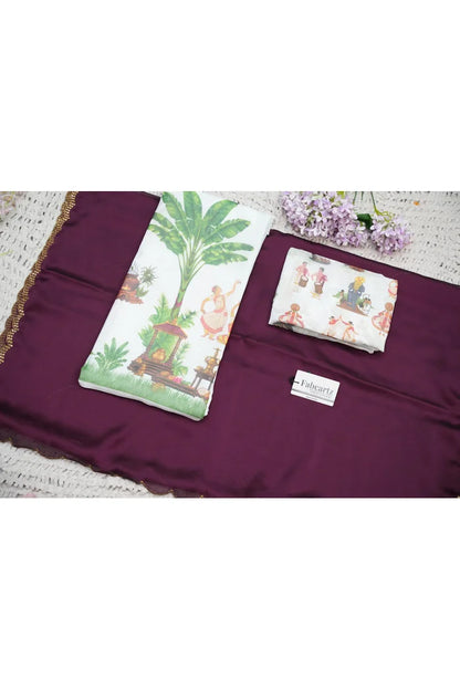 Beautiful South Indian Style Half Saree with Blouse and Dupatta for Women | Onika Kv