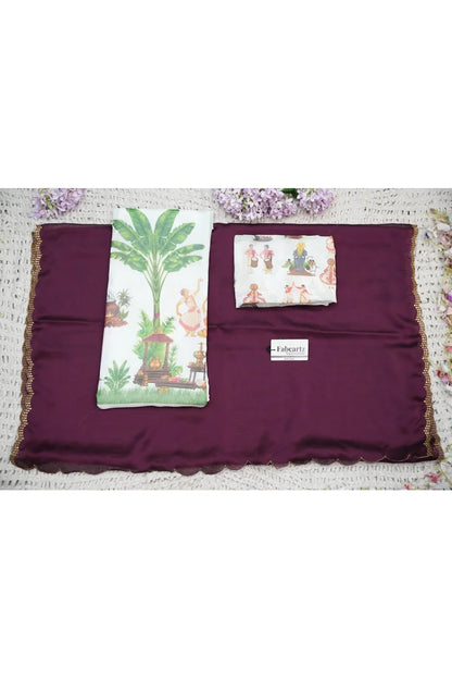 Beautiful South Indian Style Half Saree with Blouse and Dupatta for Women | Onika Kv