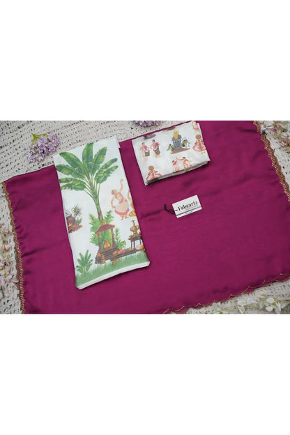 Beautiful South Indian Style Half Saree with Blouse and Dupatta for Women | Onika Kv