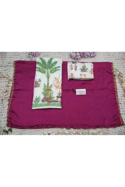 Beautiful South Indian Style Half Saree with Blouse and Dupatta for Women | Onika Kv