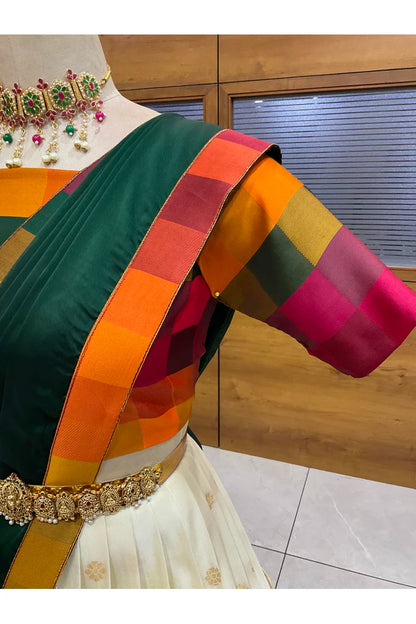 దక్షిణ భారత పండుగ సాంప్రదాయ హాఫ్ చీర (ఛవి) 