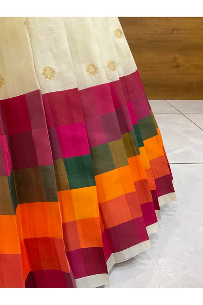 దక్షిణ భారత పండుగ సాంప్రదాయ హాఫ్ చీర (ఛవి) 